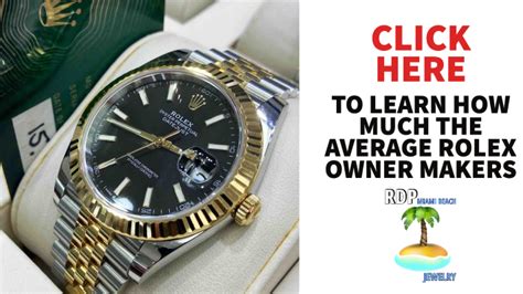 rolex owners club|average income of Rolex owner.